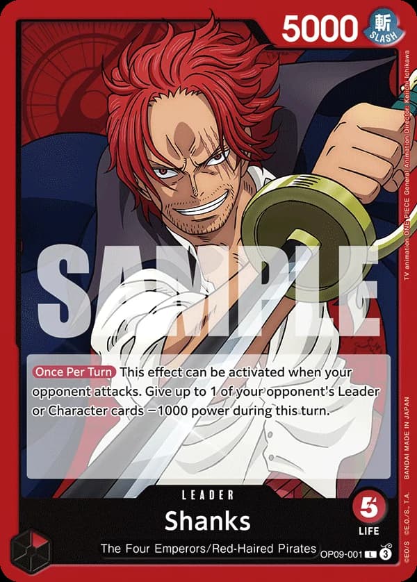 OP09-001 Shanks (Leader) — בוסטר OP-09 – קיסרים בעולם החדש