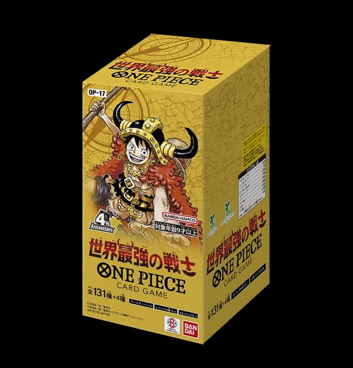 קלפי וואן פיס בוסטר בוקס יפני The World's Strongest Warriors (OP-17) — ONE PIECE Card Game OP-17 Booster Box